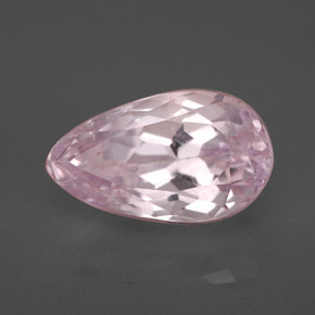 Kunzite naturale rosa da 4,42 ct, taglio a pera, VVS-VS
