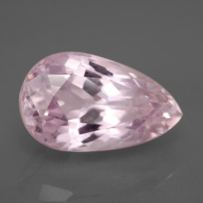 Kunzite naturale rosa da 8,41 ct, taglio a pera, VVS-VS
