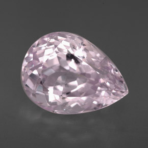 Kunzite Rosa naturale da 6.94 ct, Forma a pera, VVS-VS
