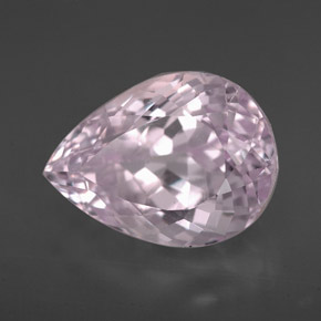 Kunzite Rosa naturale da 6.94 ct, Forma a pera, VVS-VS