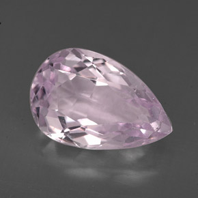 Kunzite Rosa naturale da 3.95 ct, Forma a pera, VS