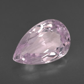 Kunzite Rosa naturale da 3.95 ct, Forma a pera, VS