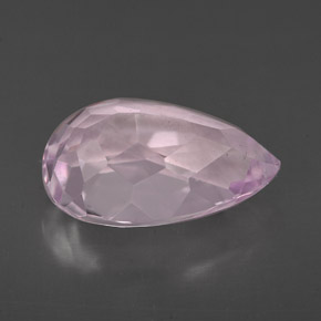 Kunzite Rosa naturale da 3.95 ct, Forma a pera, VS