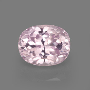 Kunzite naturale rosa da 5,63 ct, taglio ovale, VVS-VS