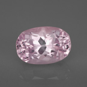 Kunzite naturale rosa da 4,28 ct, taglio a cuscino, VVS-VS