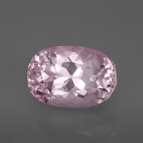 Kunzite naturale rosa da 4,28 ct, taglio a cuscino, VVS-VS