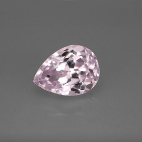 Kunzite naturale rosa da 3,55 ct, taglio a pera, VVS-VS