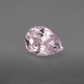 Kunzite naturale rosa da 3,55 ct, taglio a pera, VVS-VS