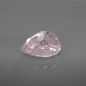 Kunzite naturale rosa da 3,55 ct, taglio a pera, VVS-VS