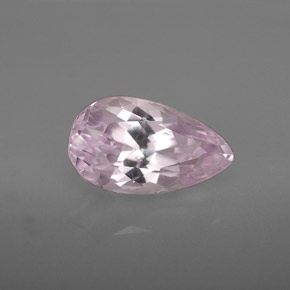 Kunzite naturale rosa da 3,75 ct, taglio a pera, VVS-VS