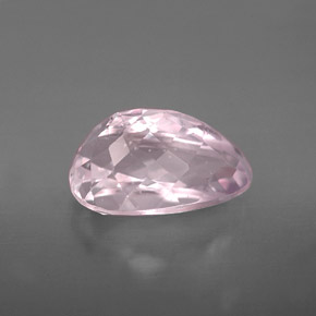 Kunzite naturale rosa da 4,18 ct, taglio a pera, VS