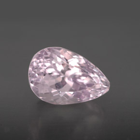 Kunzite naturale rosa da 4,28 ct, taglio a pera, VVS-VS