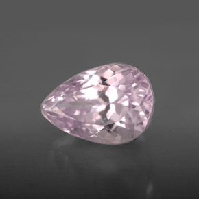 Kunzite naturale rosa da 4,28 ct, taglio a pera, VVS-VS