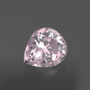 Kunzite naturale rosa da 3,72 ct, taglio a pera, VVS-VS