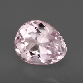 Kunzite naturale rosa da 2,00 ct, taglio a pera, VVS-VS