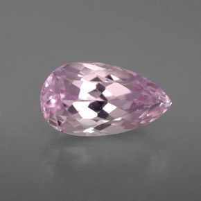 Kunzite naturale rosa da 3,91 ct, taglio a pera, VVS-VS
