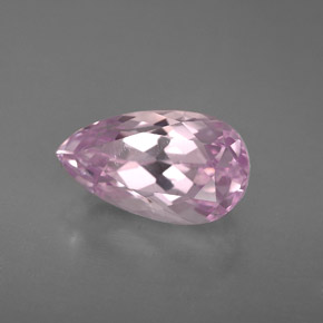 Kunzite naturale rosa da 3,91 ct, taglio a pera, VVS-VS