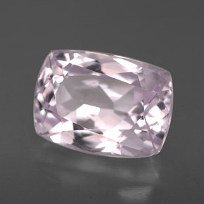 Kunzite naturale rosa da 4,23 ct, taglio a cuscino, VS