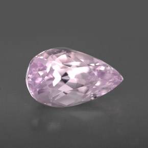 Kunzite naturale rosa da 4,90 ct, taglio a pera, VS