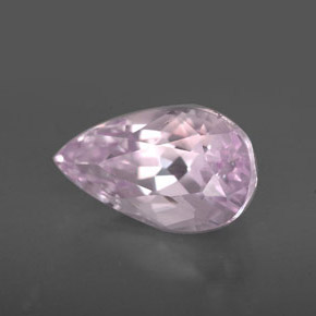 Kunzite naturale rosa da 4,90 ct, taglio a pera, VS