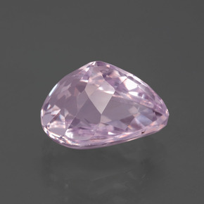 Kunzite naturale rosa da 6,61 ct, taglio a pera, VVS-VS