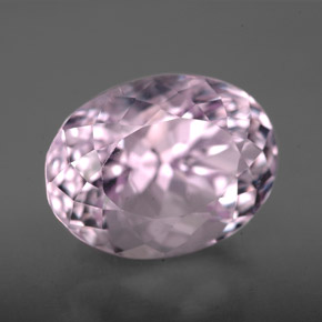 Kunzite naturale rosa da 7,40 ct, taglio ovale, VVS-VS