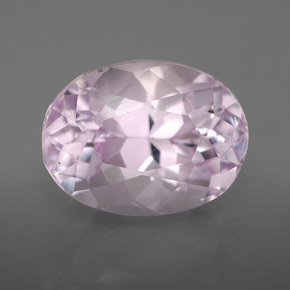 Kunzite naturale rosa da 6,49 ct, taglio ovale, VVS