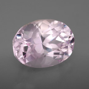 Kunzite naturale rosa da 6,49 ct, taglio ovale, VVS