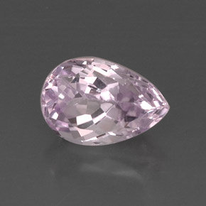 Kunzite naturale rosa da 6,44 ct, taglio a pera, VVS-VS