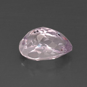 Kunzite naturale rosa da 6,44 ct, taglio a pera, VVS-VS