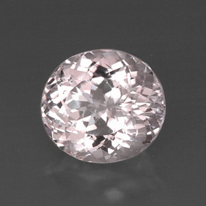 Kunzite Rosa chiaro naturale da 8.91 ct, Taglio ovale, VVS-VS