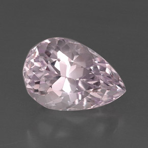 Kunzite naturale rosa da 8,89 ct, taglio a pera, VS
