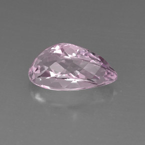 Kunzite naturale rosa da 9,59 ct, taglio a pera, VVS