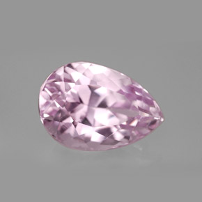Kunzite Rosa naturale da 8.33 ct, Forma a pera, VVS-VS