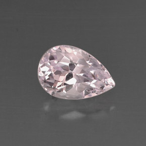 Kunzite naturale rosa da 4,11 ct, taglio a pera, VVS-VS