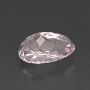Kunzite naturale rosa da 6,55 ct, taglio a pera, VVS-VS