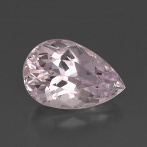 Kunzite naturale rosa da 7,35 ct, taglio a pera, VS-SI