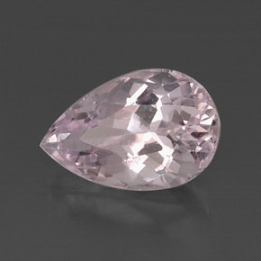 Kunzite naturale rosa da 7,35 ct, taglio a pera, VS-SI