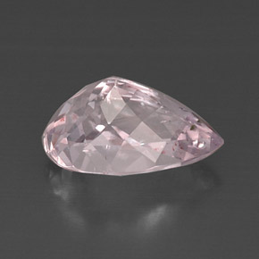 Kunzite naturale rosa da 7,35 ct, taglio a pera, VS-SI