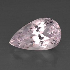 Kunzite naturale rosa da 11,84 ct, taglio a pera, VVS-VS