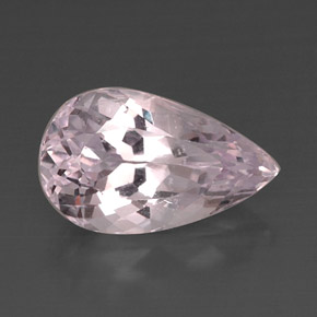 Kunzite naturale rosa da 11,84 ct, taglio a pera, VVS-VS