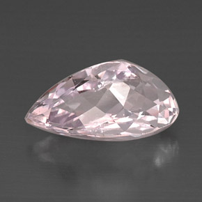 Kunzite naturale rosa da 11,84 ct, taglio a pera, VVS-VS