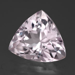 Kunzite naturale rosa da 6,61 ct, trillion, VVS-VS