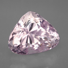 Kunzite naturale rosa da 10,60 ct, taglio a pera, VVS