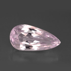 Kunzite Rosa naturale da 4.68 ct, Forma a pera, VVS