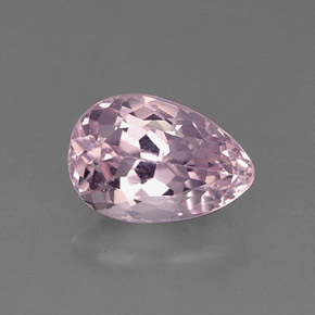Kunzite naturale rosa da 5,88 ct, taglio a pera, VS