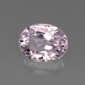 Kunzite naturale rosa da 6,73 ct, taglio ovale, VVS-VS