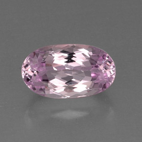 Kunzite naturale rosa da 6,56 ct, taglio ovale, VVS