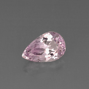 Kunzite naturale rosa da 5,74 ct, taglio a pera, VS
