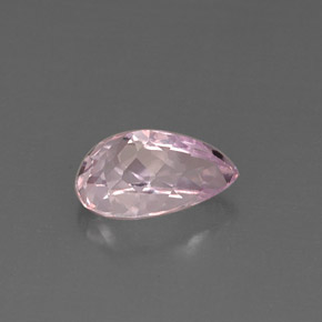 Kunzite naturale rosa da 5,74 ct, taglio a pera, VS